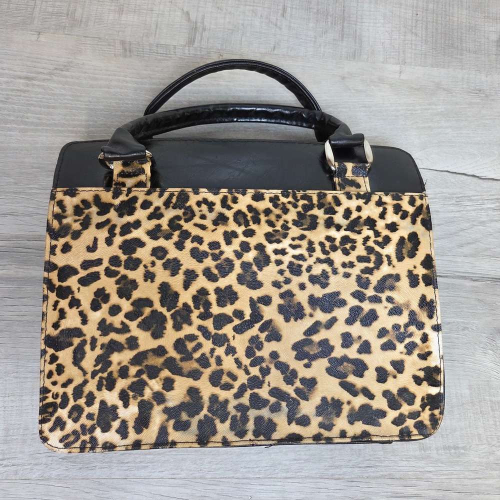 Christian Art Gifts Leopard Print Bible Cover Case Organizer Large Faux Fur - Picture 6 of 12